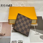 老花格子短夹钱包外贸钱包货源欧美经典款时尚爆款字母男士60223